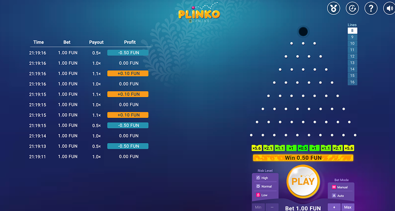 Plinko от Smartsoft Gaming
